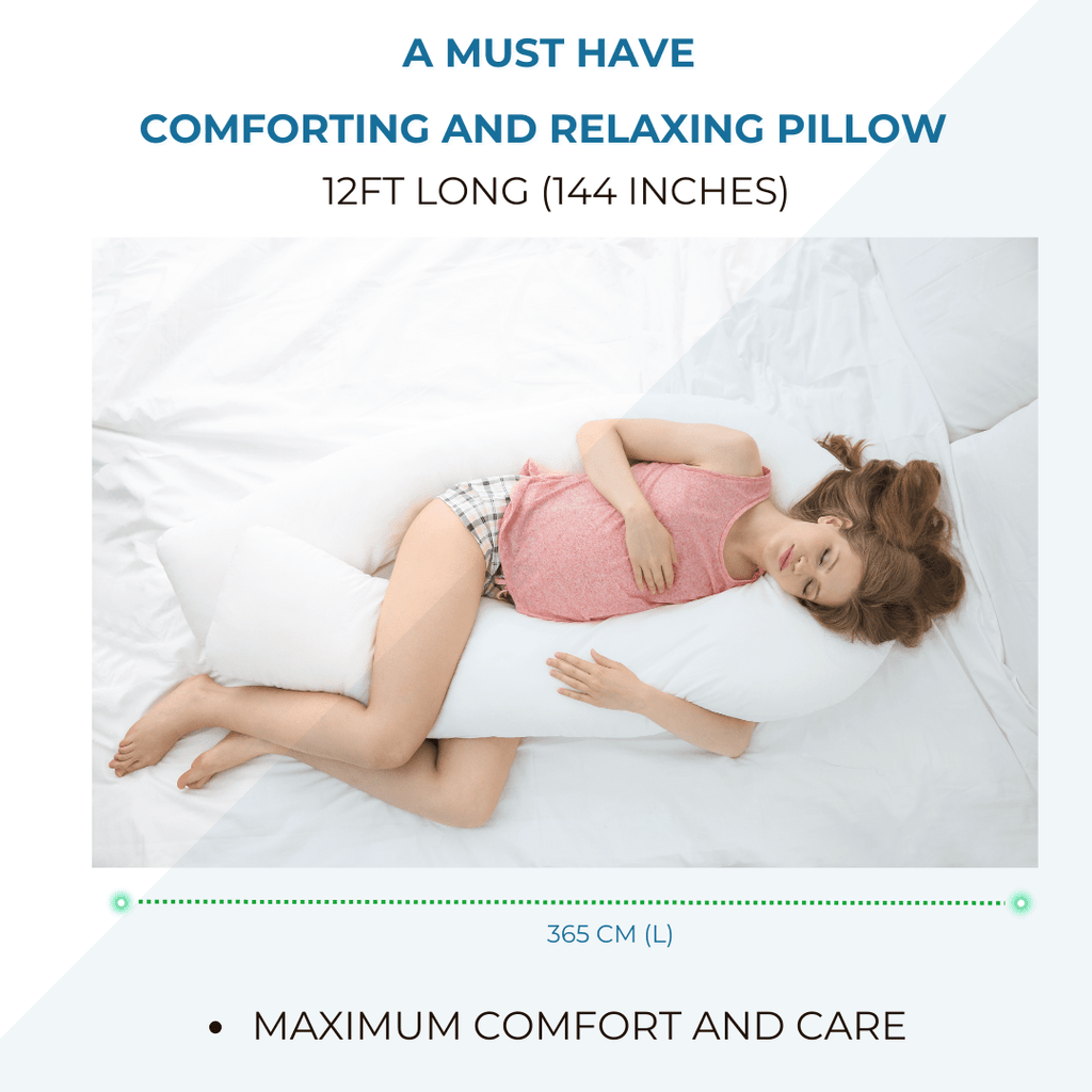 12 Ft Maternity Pillow And Case - Grey Floral