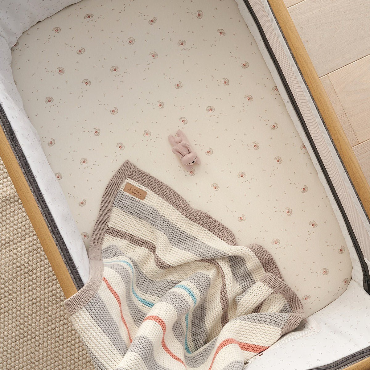 Bedside Crib Fitted Sheets 2pk - Our Planet