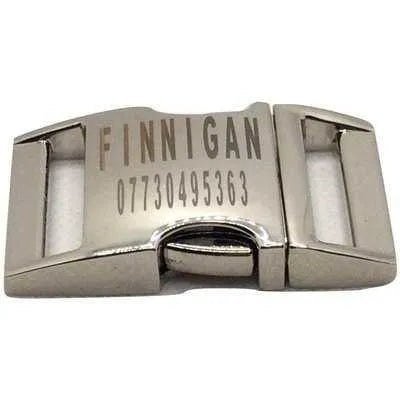 Finnigan Small Dog Collar: Personalised Engraving & Designer Fabrics